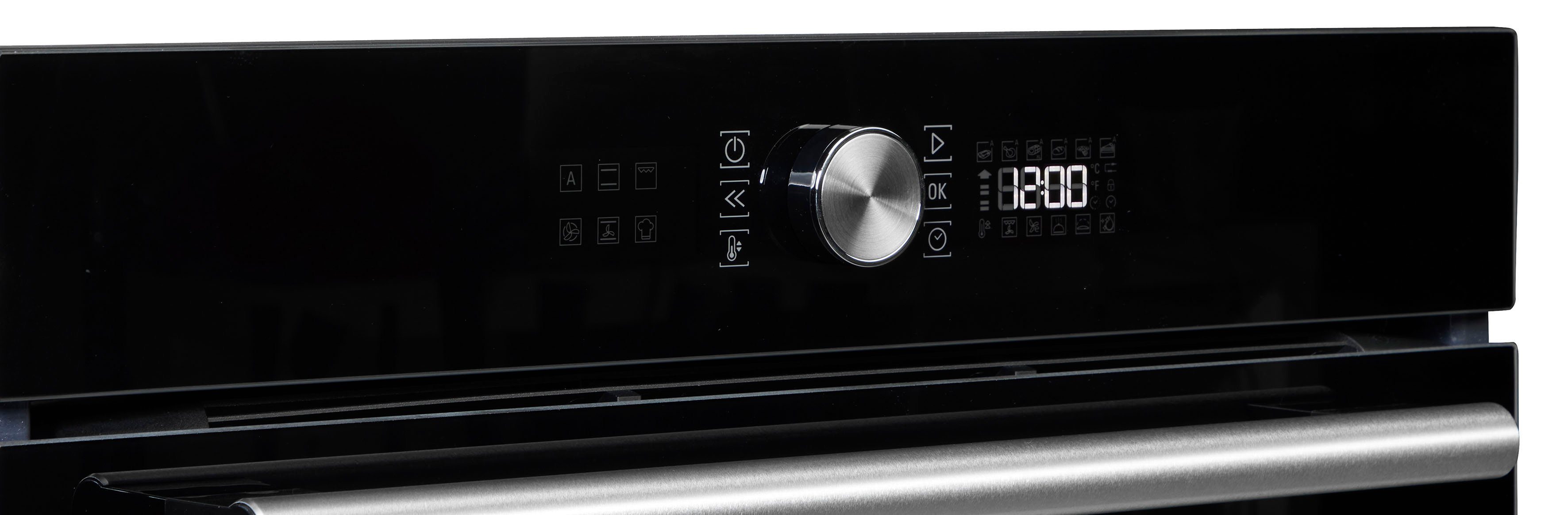 BAUKNECHT Backofen-Set BAKO4 HI6 BLACK, mit 2-fach-Teleskopauszug, Hydrolyse