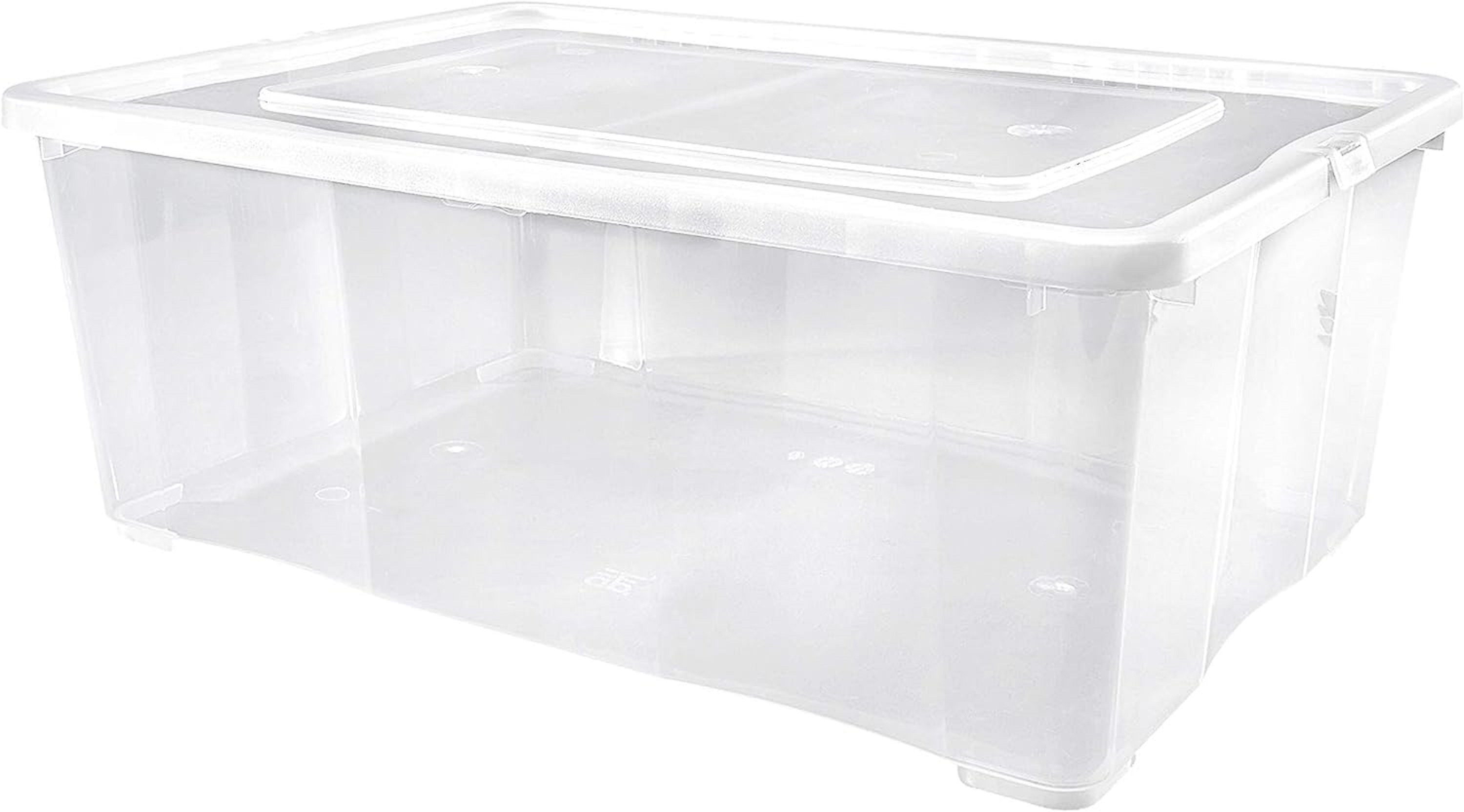 ALPFA Schuhbox 6 er Set je 5,0 Liter Klarsichtboxen Stapelboxen Kunststoffboxen