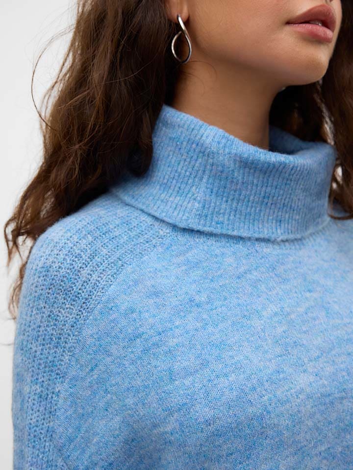 Vero Moda Rollkragenpullover in Hellblau günstig kaufen