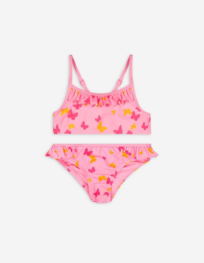 Set aus Bikinitop und Bikinislip - Volants