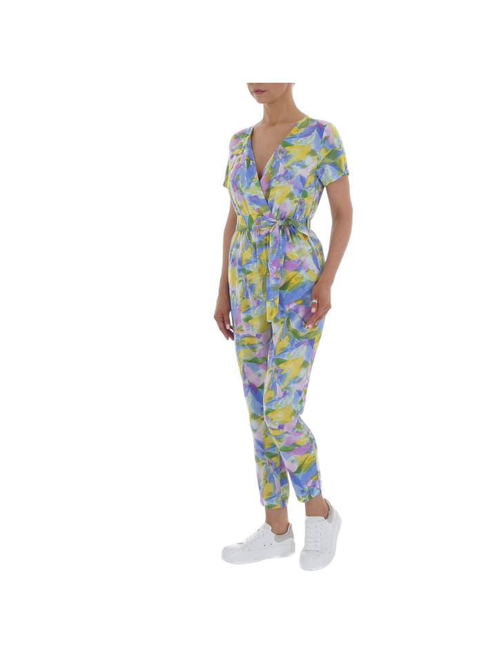 Ital-Design Jumpsuit & Zweiteiler in Blau und Gelb günstig kaufen