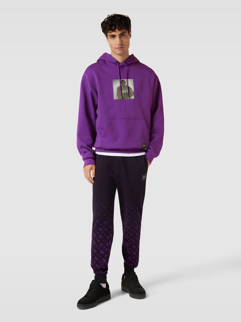 Hoodie mit Foto-Print Modell 'KHABY' in lila