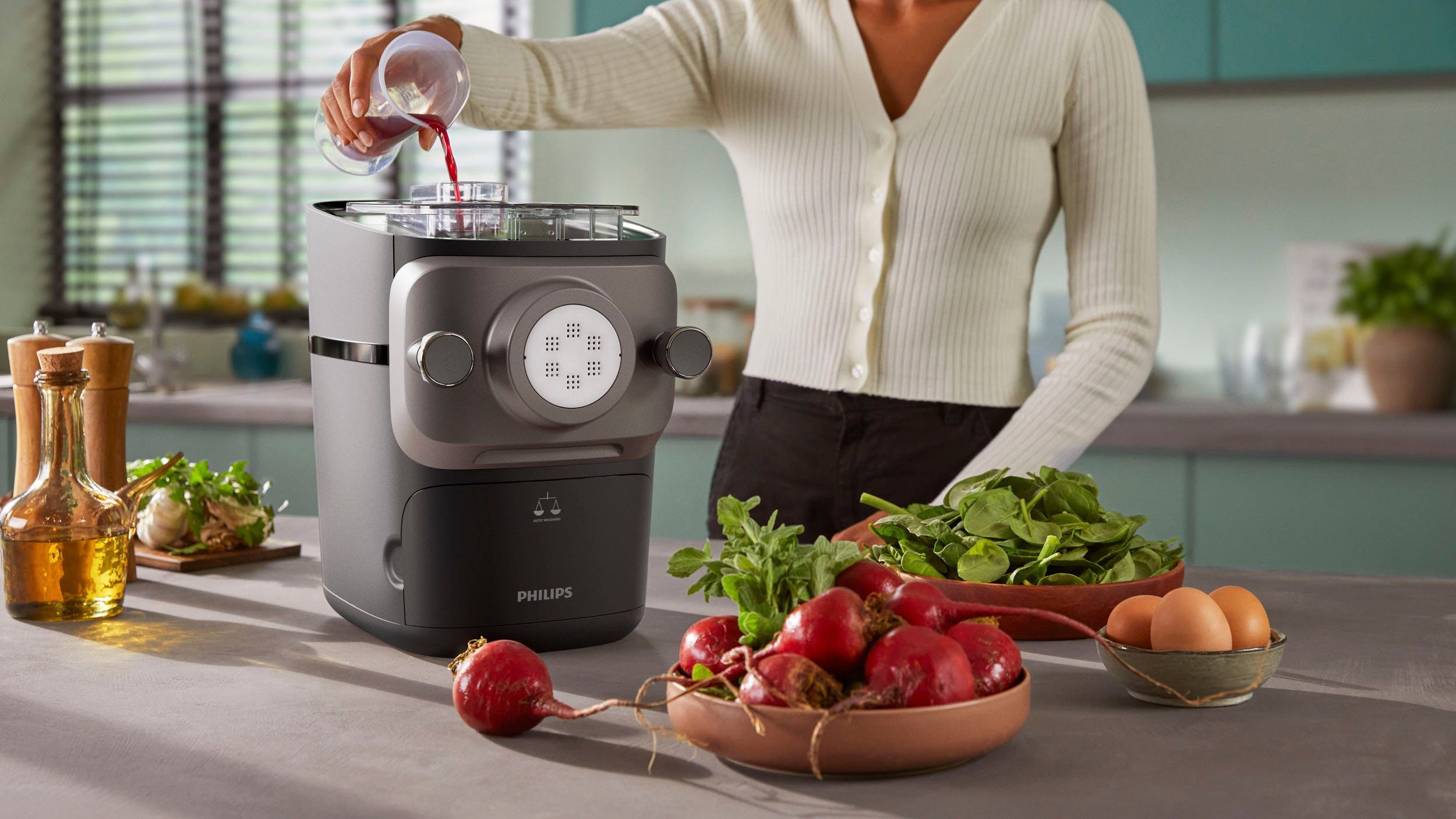 Philips Nudelmaschine HR2665/93, 200 W