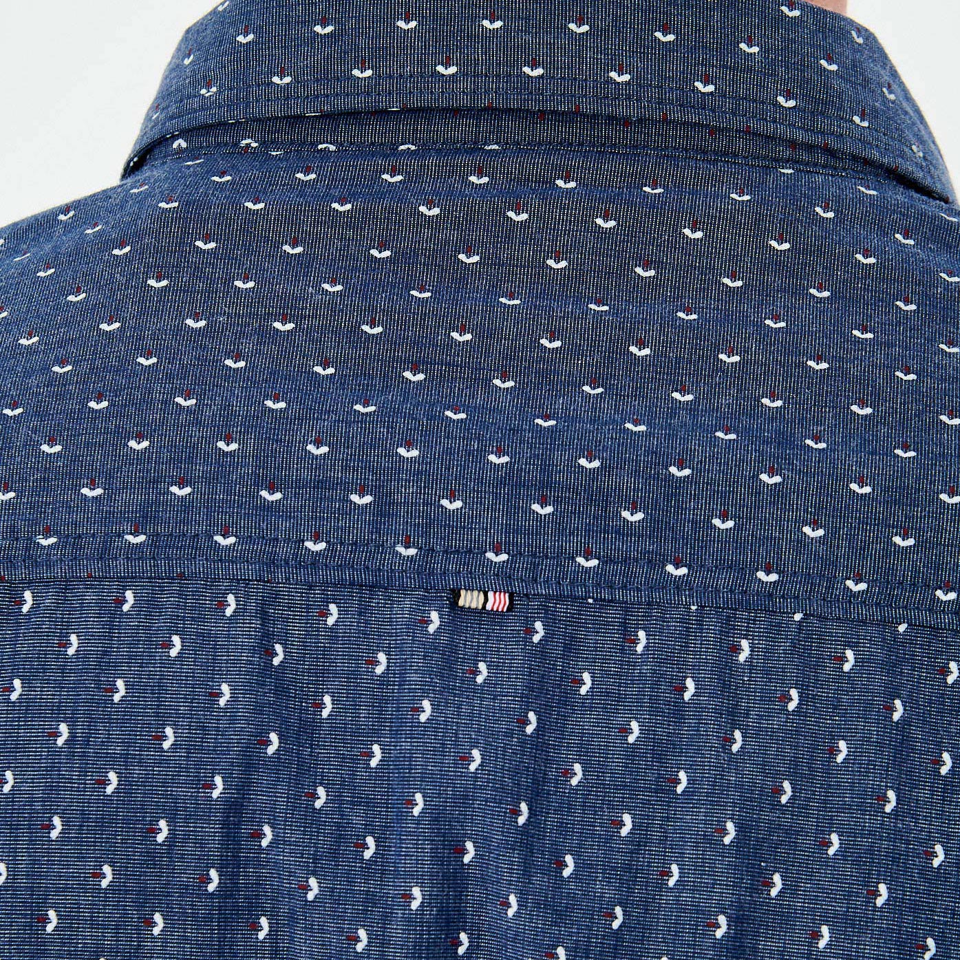 CHARY  Chemise bleue homme 100% coton
