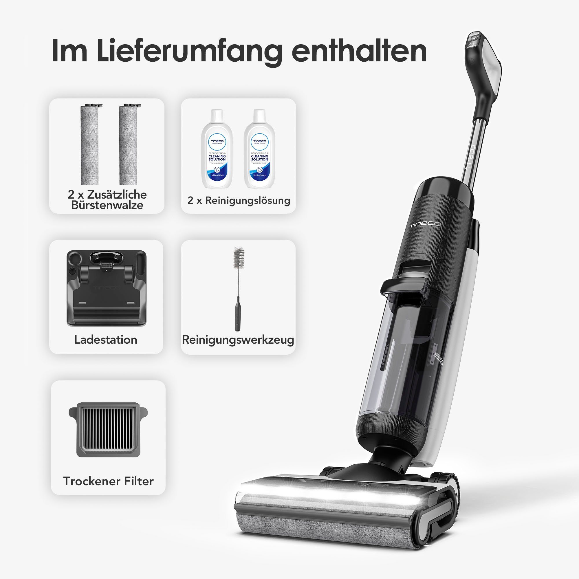 Tineco Nass-Trocken-Akkusauger Floor One S7 Premium, 230 W, beutellos
