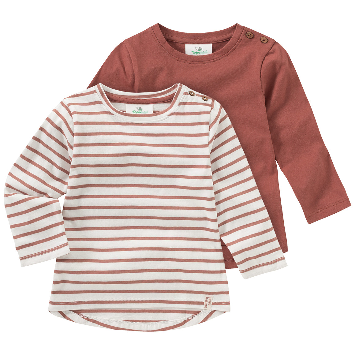 2 Baby Langarmshirts im Set