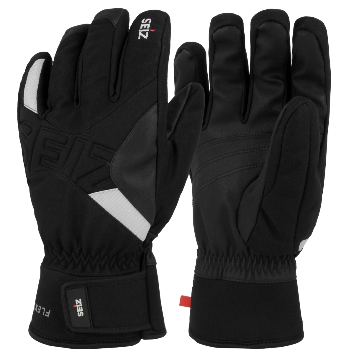 SEIZ Flexible Handschuhe schwarz