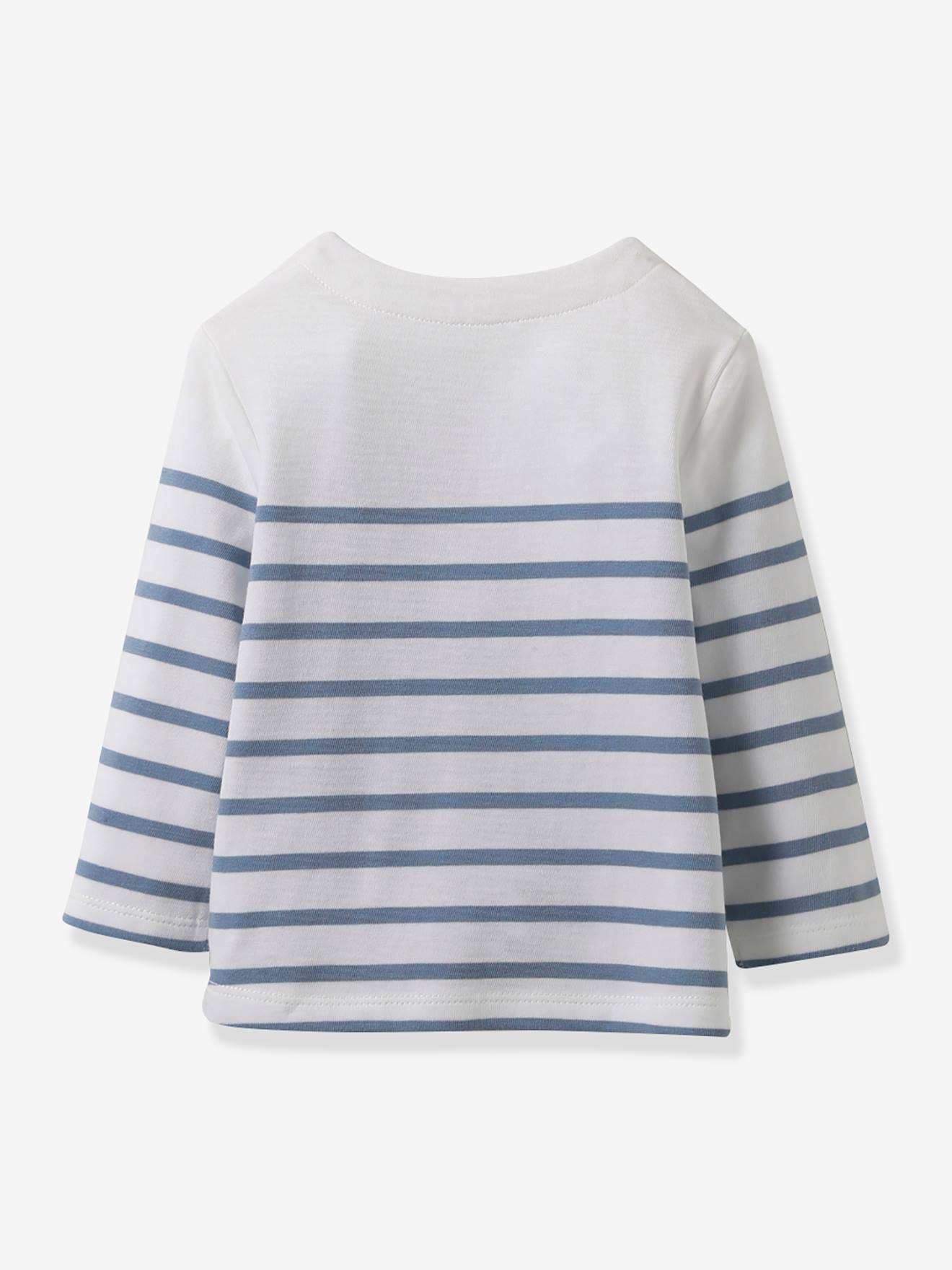 Cyrillus Baby Ringelshirt CYRILLUS, Bio-Baumwolle - blau gestreift
