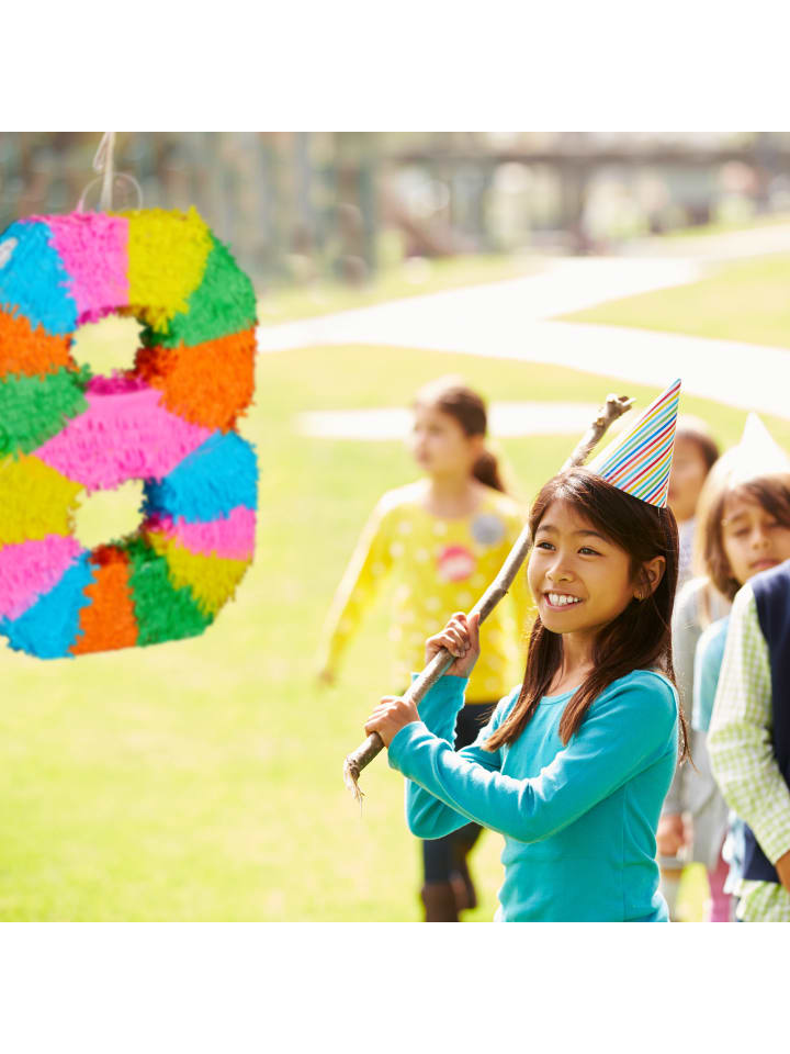 relaxdays Pinata Zahl 9 in Bunt günstig kaufen onesize