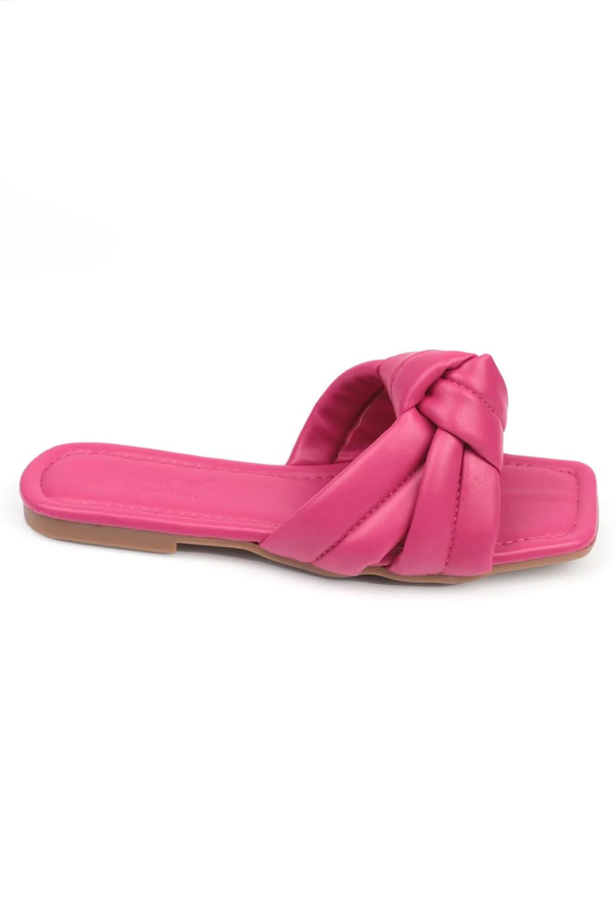 Capone Outfitters  Capone Damen-Hausschuhe mit flachem Absatz in Fuchsia