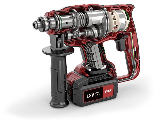 Flex-tools 491284 CHE 18.0-EC C Akkus fúrókalapács 18.0 V Akkumulátorok és töltők nélkül
