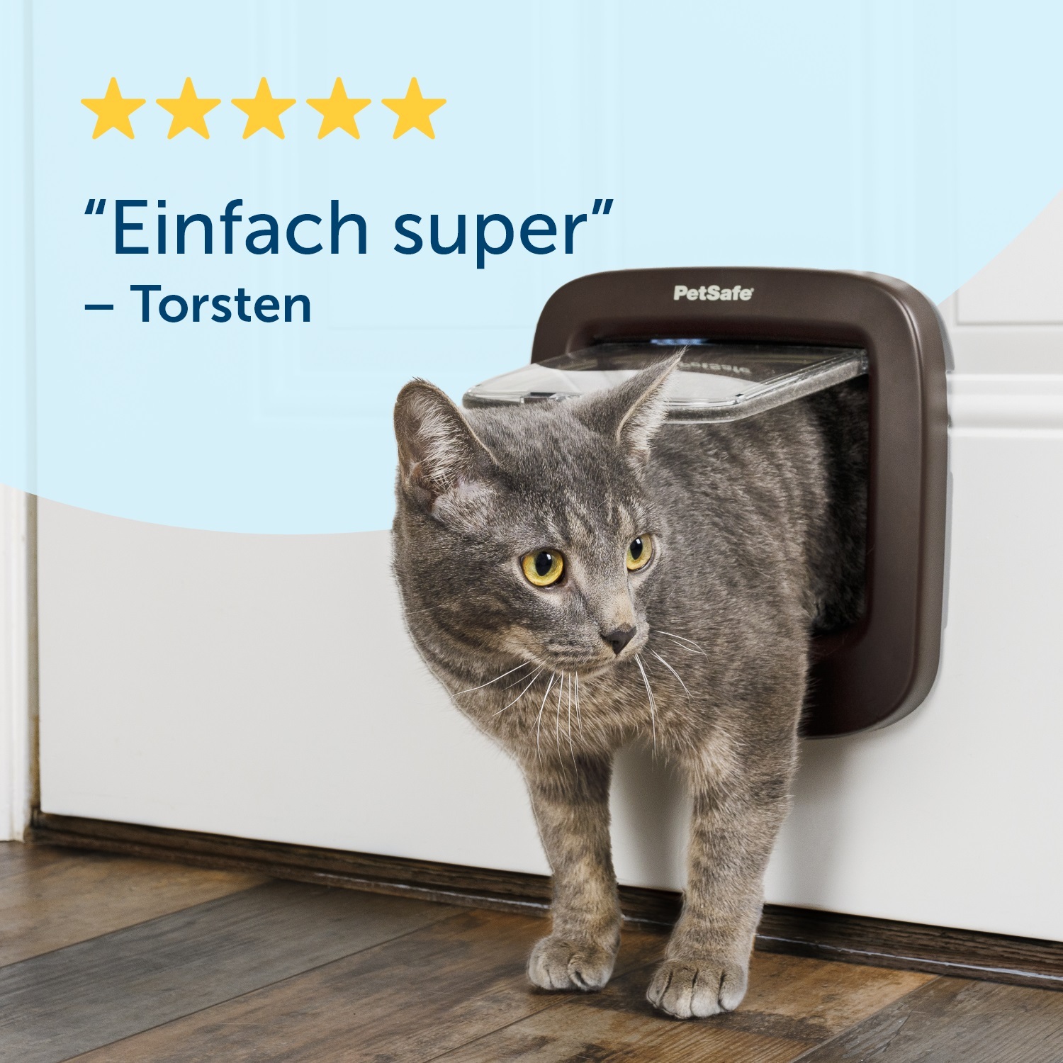 PetSafe Klappen & Türen PetSafe Katzenklappe mit manueller Verriegelung, Braun