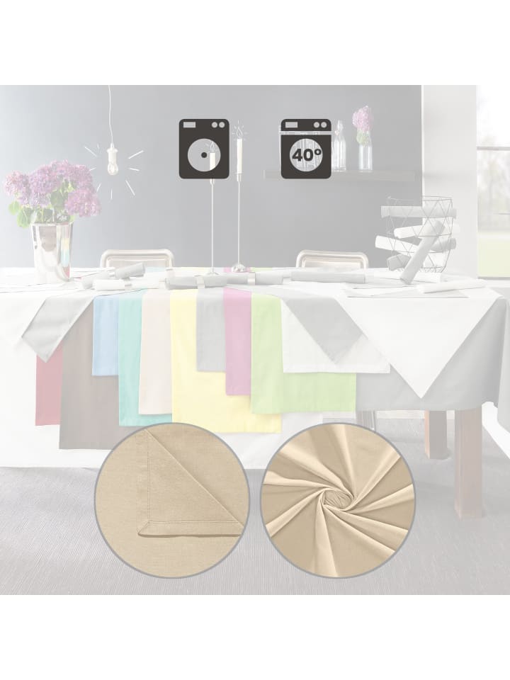 REDBEST Tischdecke Seattle in beige günstig kaufen