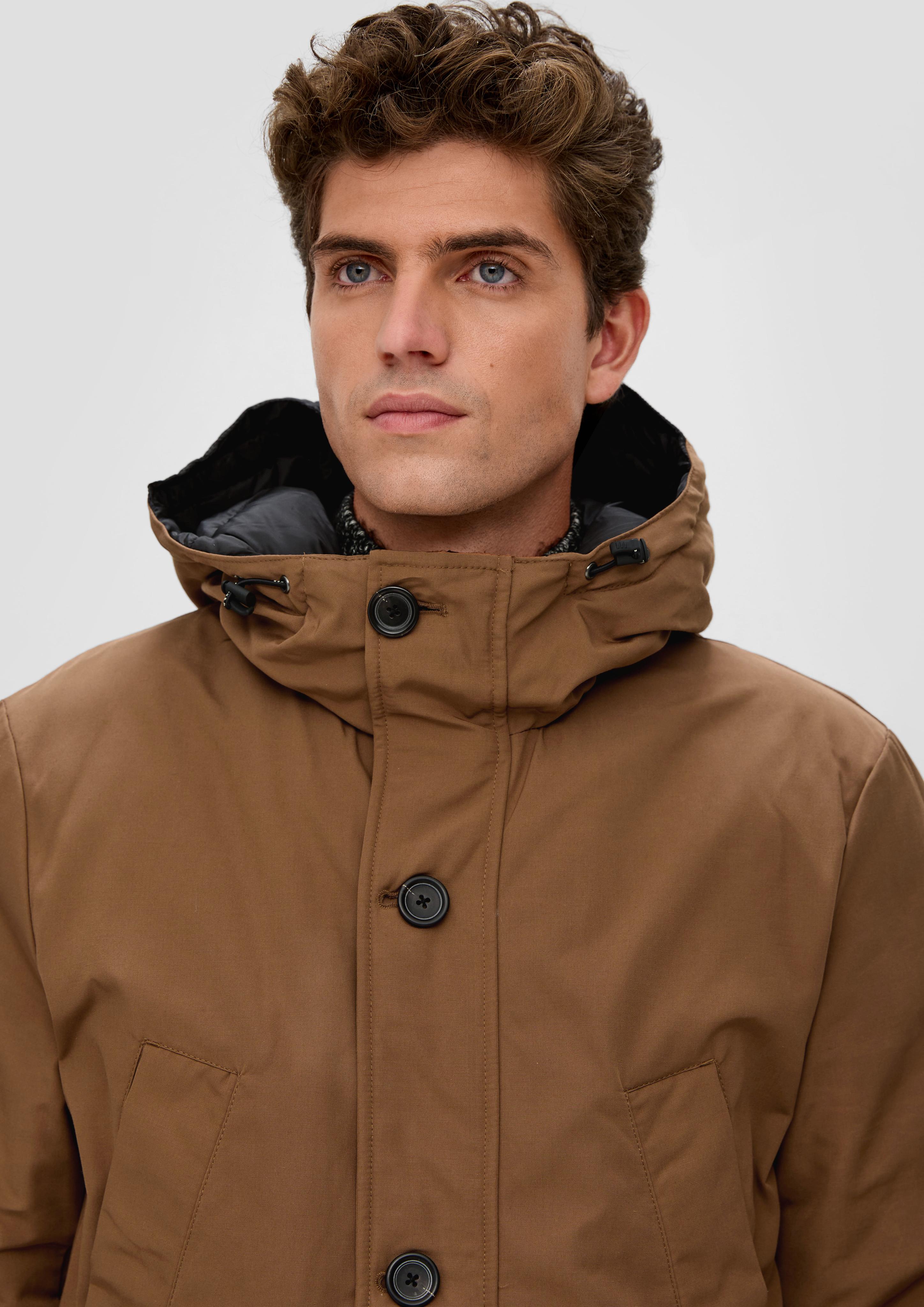 Jacke mit fixierter Kapuze  2132326-8485