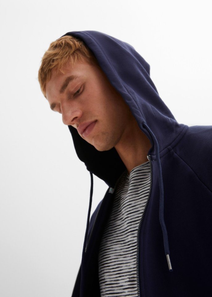 Essential Kapuzen-Sweatjacke aus Bio-Baumwolle
