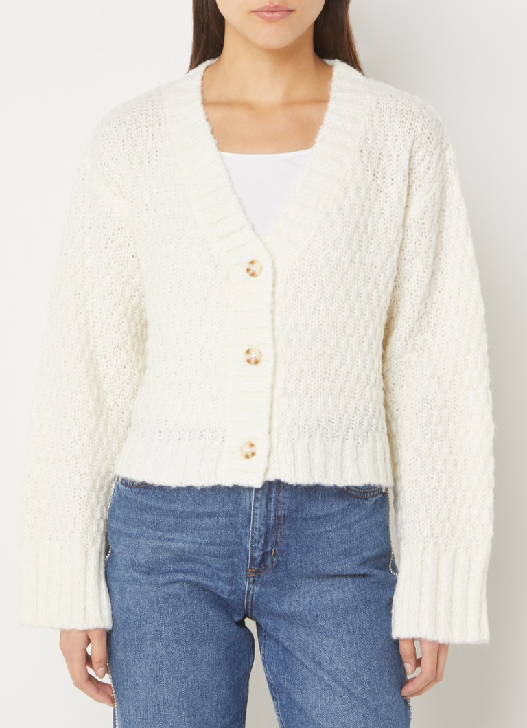 Cardigan Envii Enbuckthorn din amestec de lână alpaca.