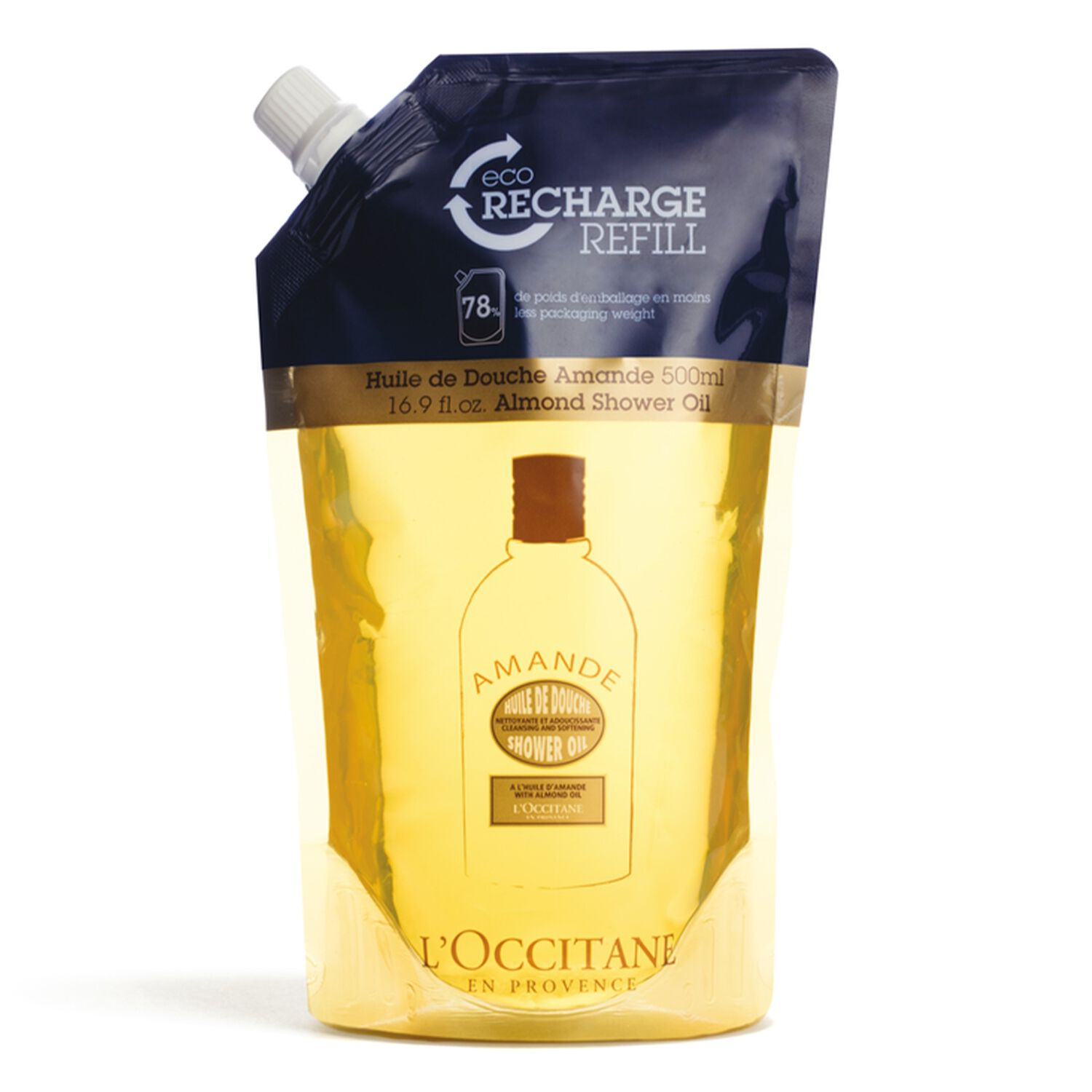 l'occitane Amande Huile de Douche Eco-Recharge 500 ml