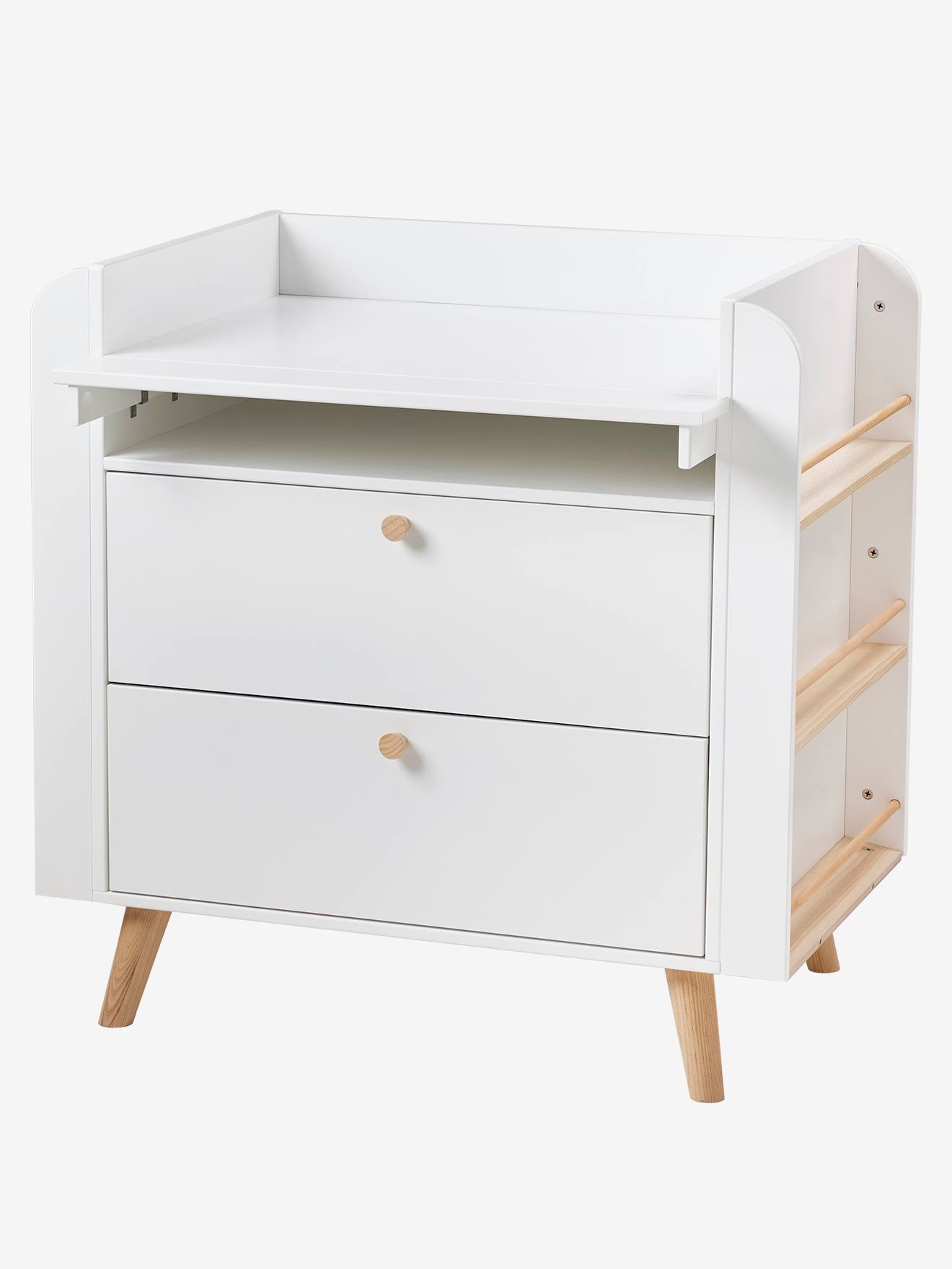 Vertbaudet Babyzimmer Wickelkommode KONFETTI - weiß