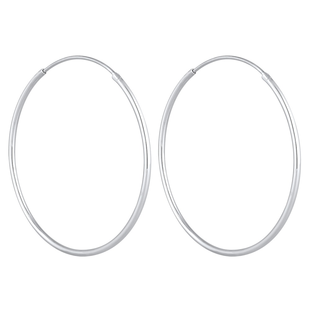Elli Elli Boucles d'Oreilles Creolen Basic Filigran Hochwertig 925 Silber Boucles d'oreilles