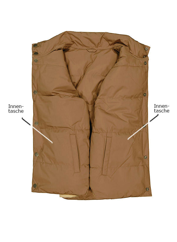 Lee, Wendeweste, Mikrofaser, beige-ocker