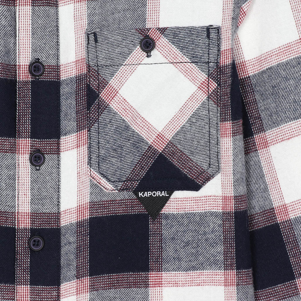 EWIL   Chemise à carreaux bleu marine garçon 100% garçon
