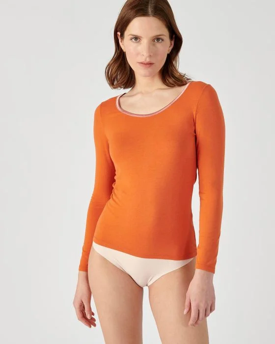 T-shirt Thermolactyl Sensitive biais satin, manches longues