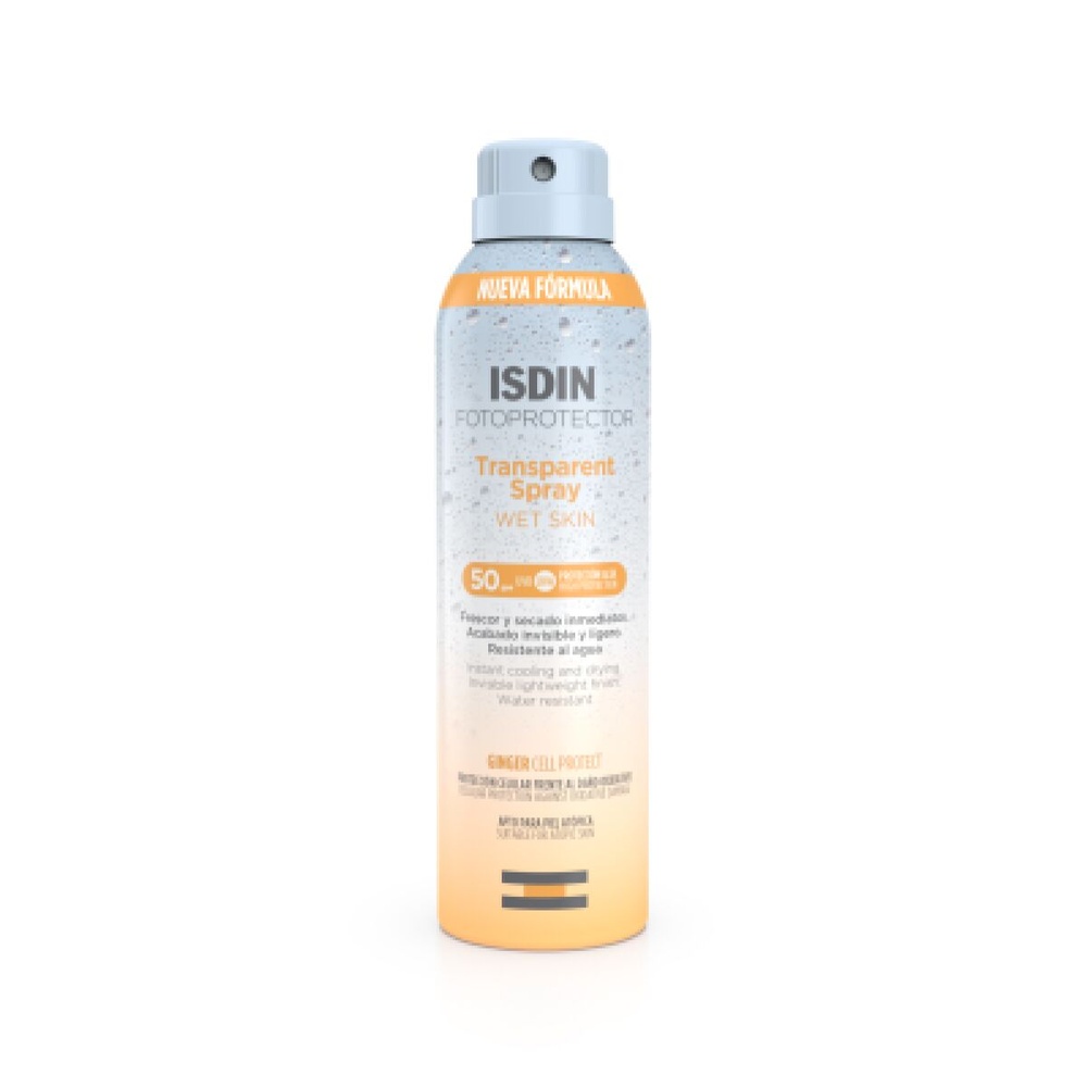 isdin Transparent Wet Skin Spray Spray Solaire Transparent SPF50