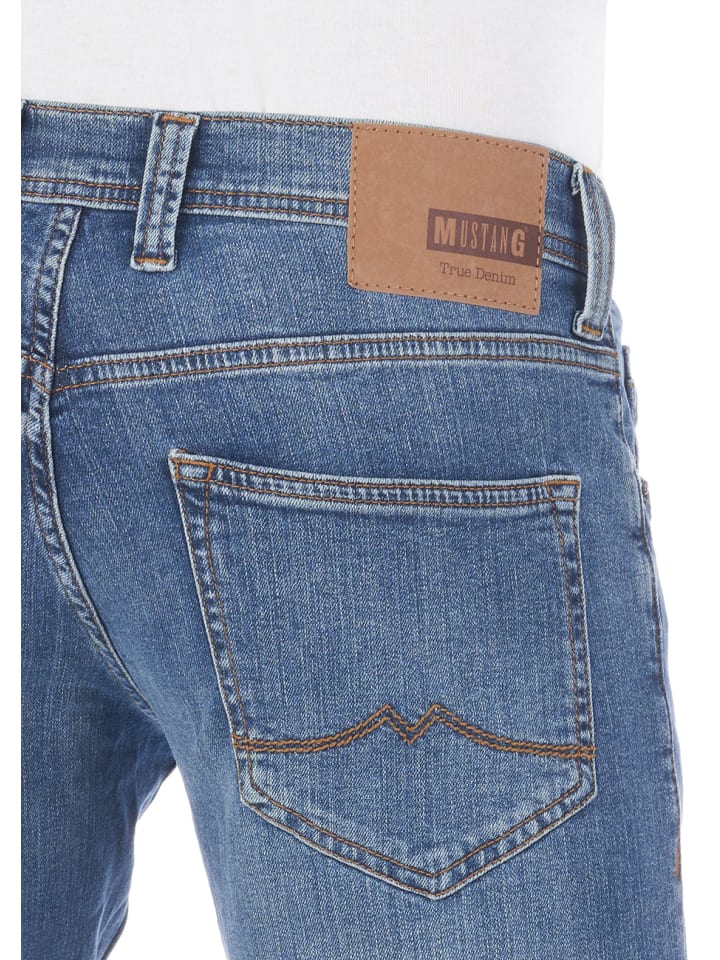 Mustang Jeans Oregon tapered in Blau günstig kaufen