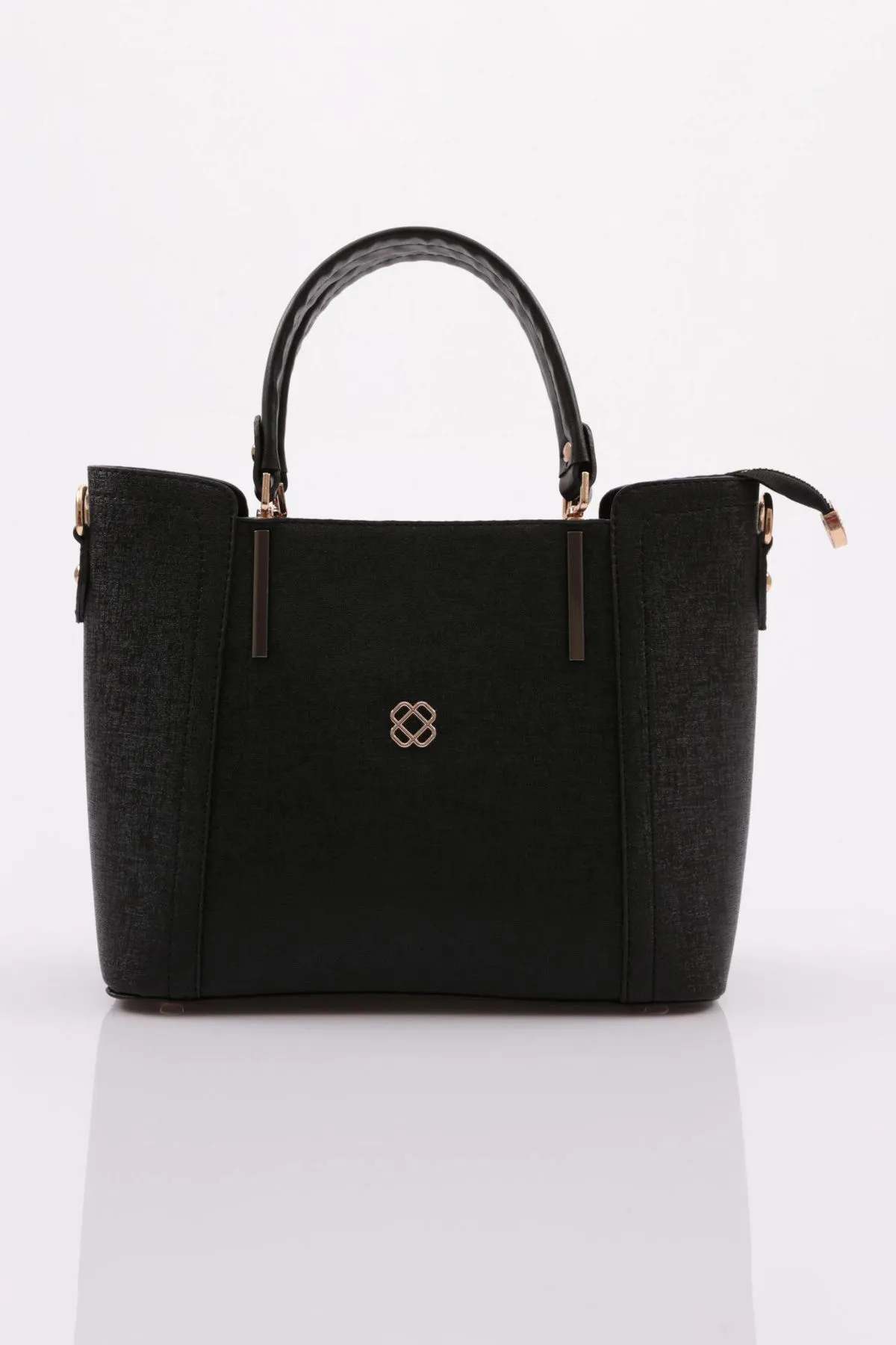 DGN  Schwarze Schulter- und Handtasche für Damen, Modell 3227 – Taycan