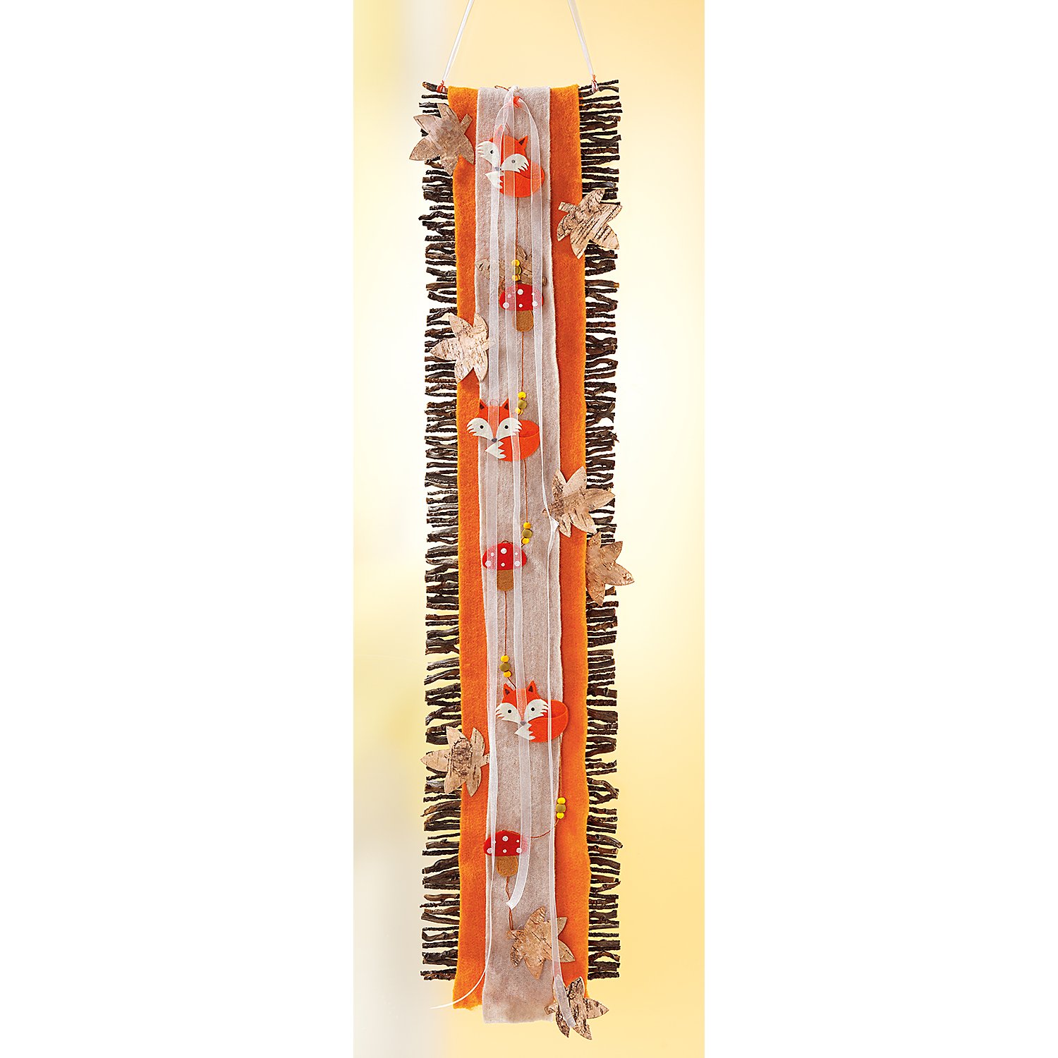 Filzband, natur, 7,5 cm, 3 m