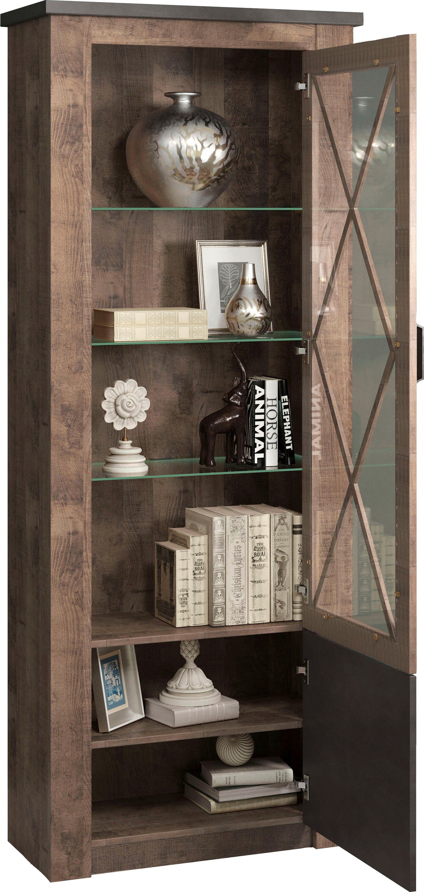 trendteam Wohnwand Granada, (4-St), Diagonale Sprossen