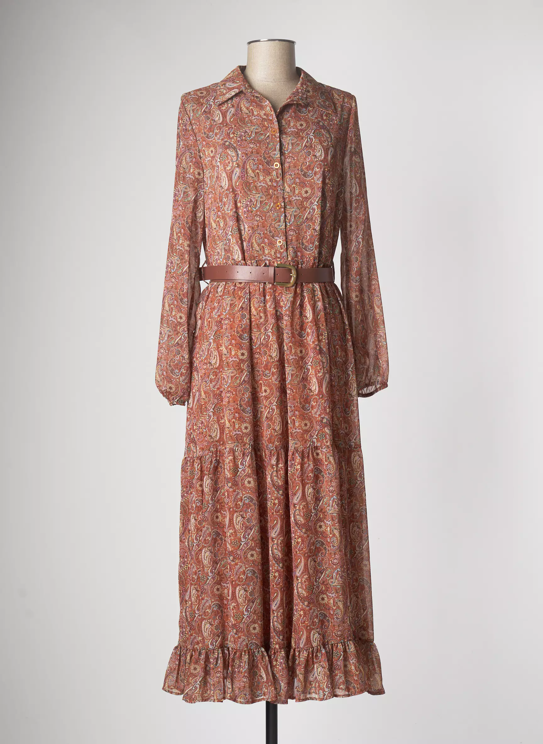 Amelie Amelie Robes Longues Femme couleur marron