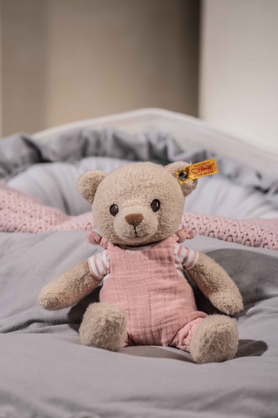GOTS Nele Teddybär, 26 cm, rosa