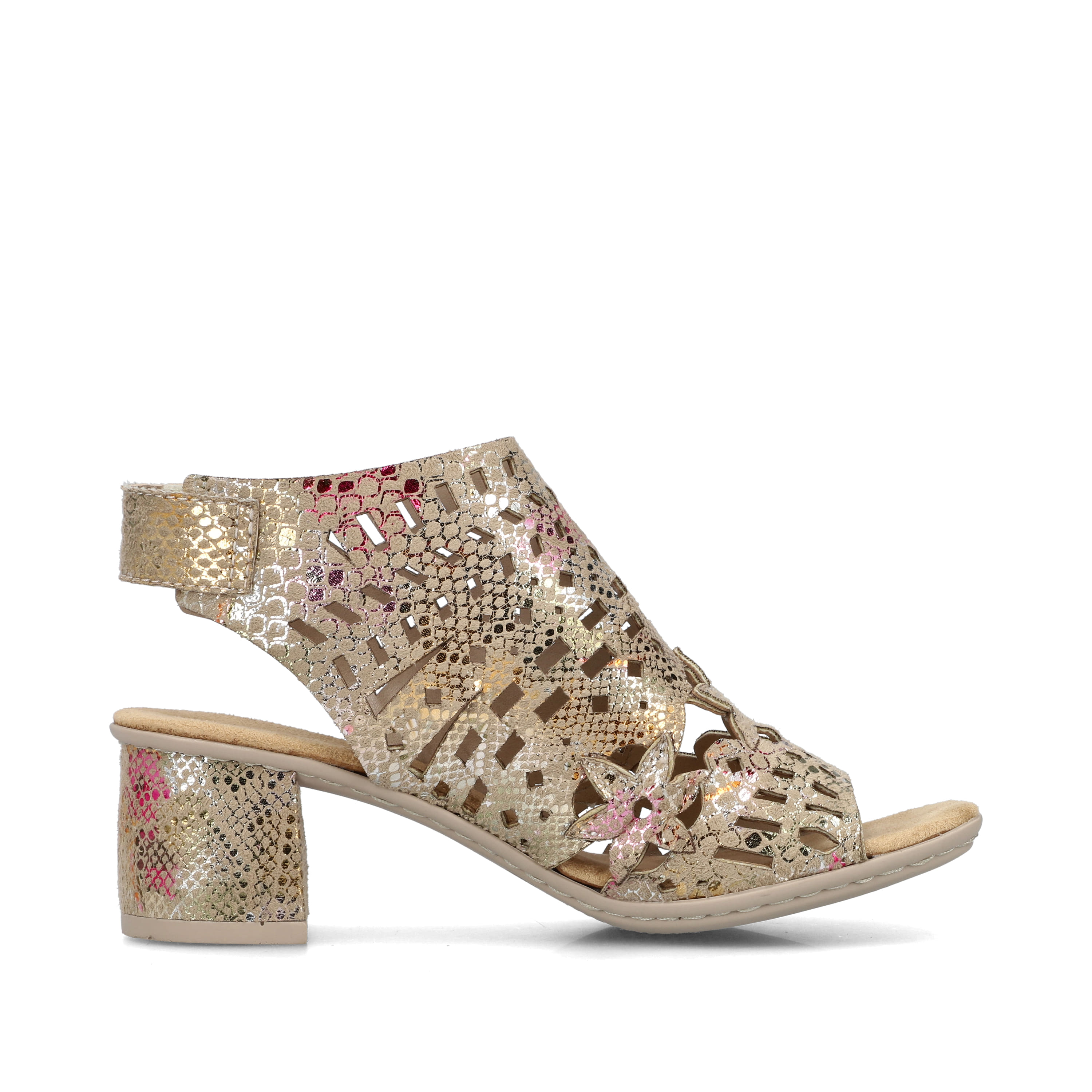 Rieker Damen Riemchensandaletten bronze-metallic