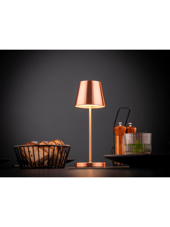 APS Tischleuchte in kupferfarben,  Ø 11 cm, H: 30,5 cm, B: 11 cm, L: 11 cm, Metall günstig kaufen onesize