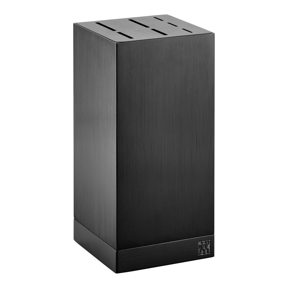 Messerblock, leer, 7, Schwarz