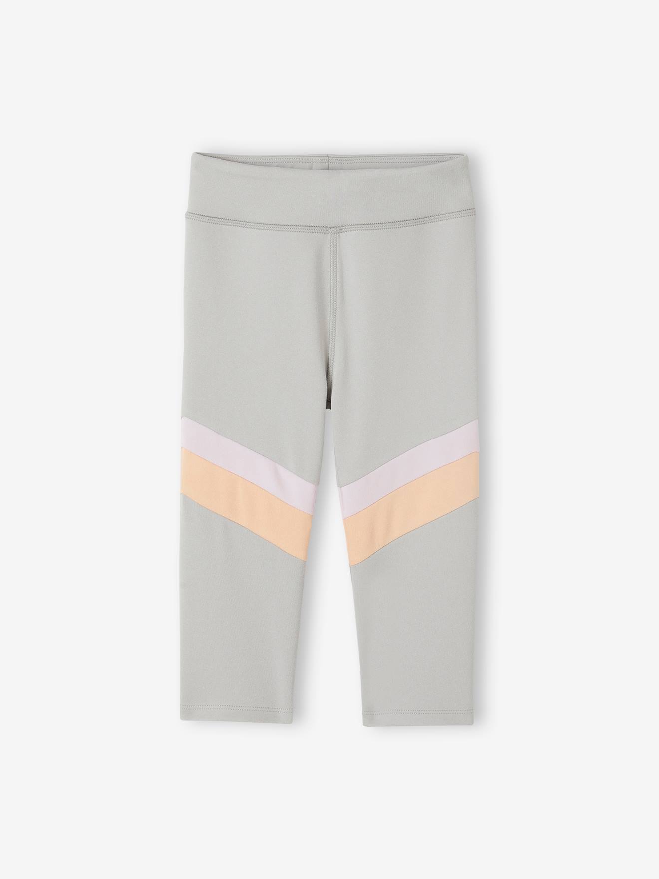 Vertbaudet Mädchen Sport-Set: T-Shirt & 3/4-Leggings - grau meliert