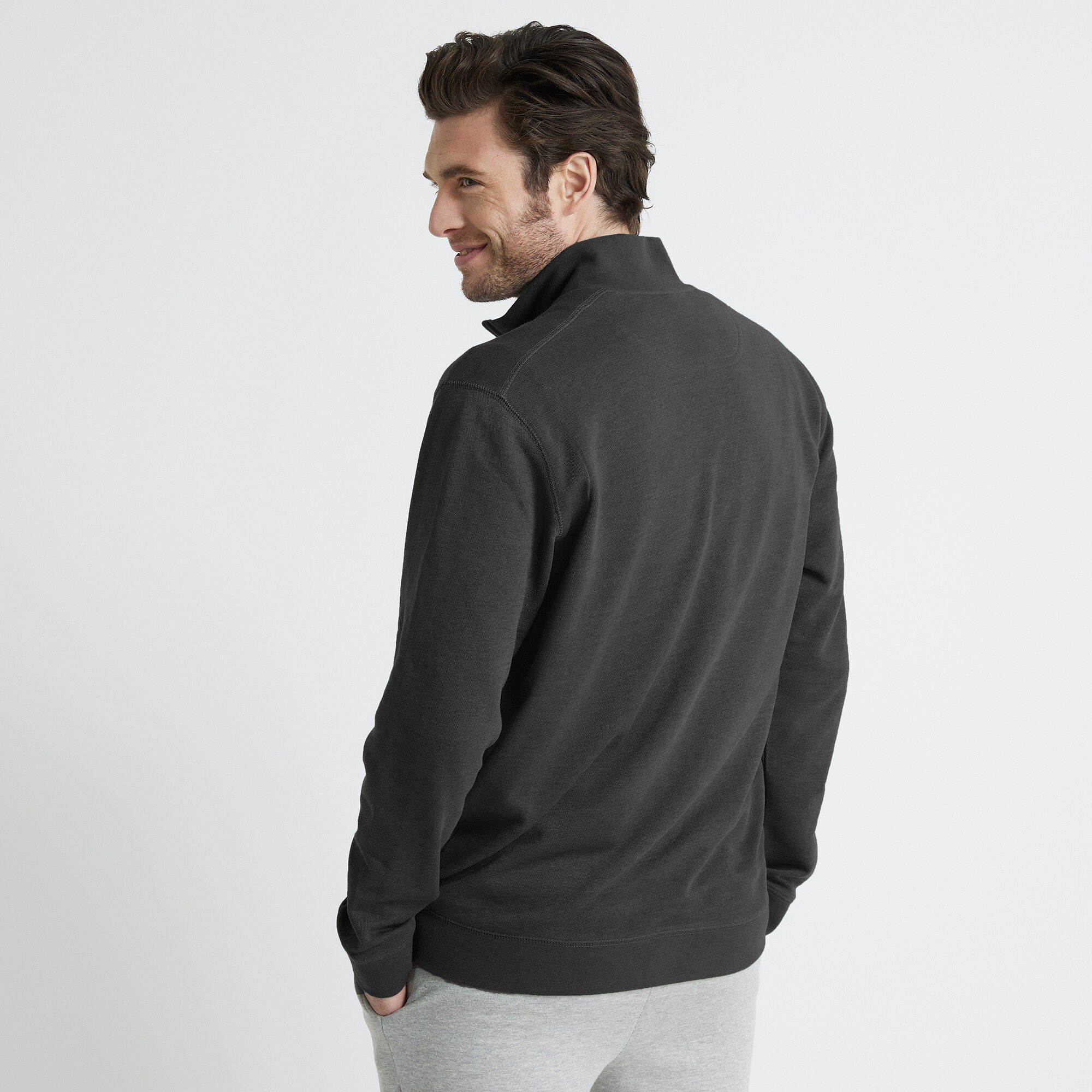 Sweat entièrement zippé uni