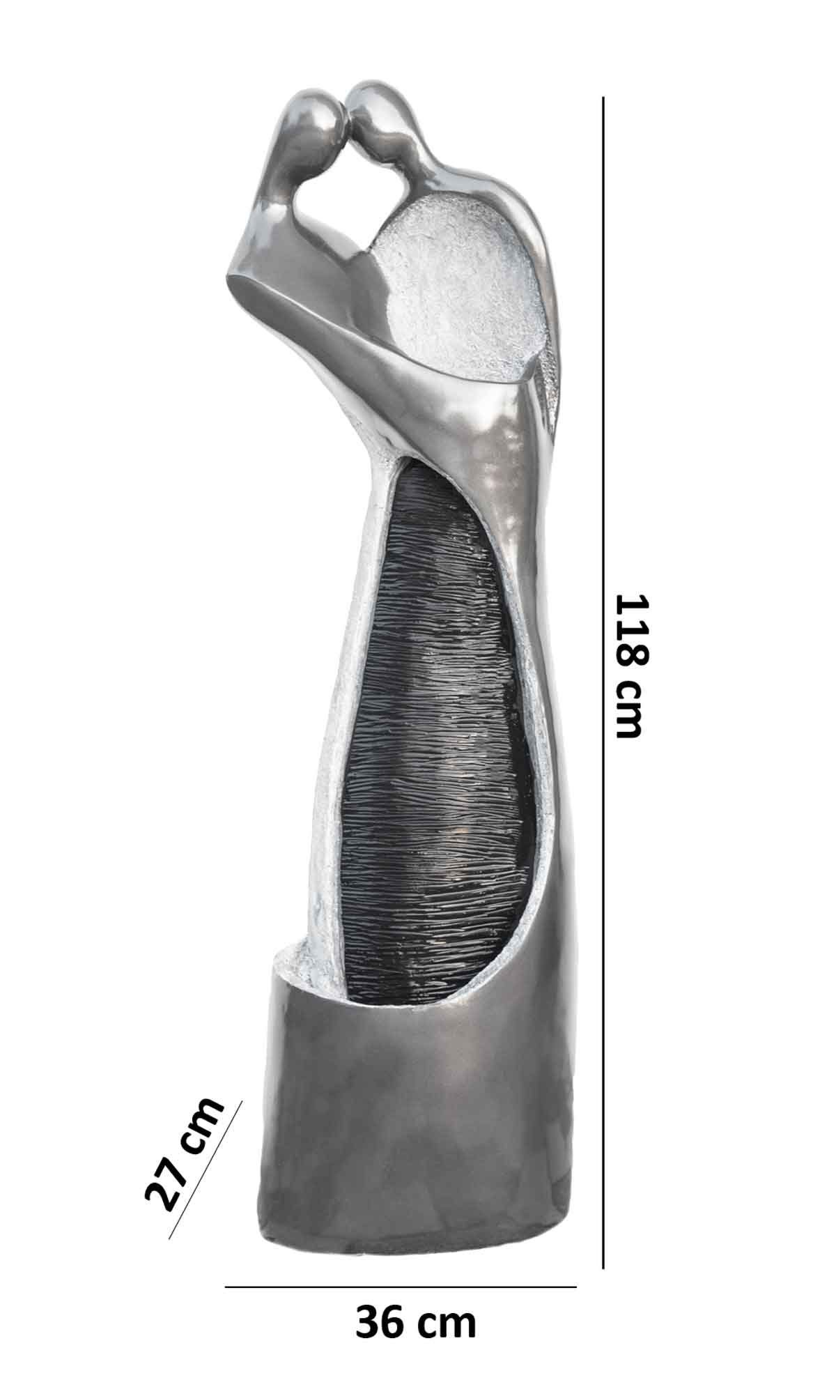 Kiom Gartenbrunnen Springbrunnen Figurenbrunnen FoPair Led 118cm, 36 cm Breite