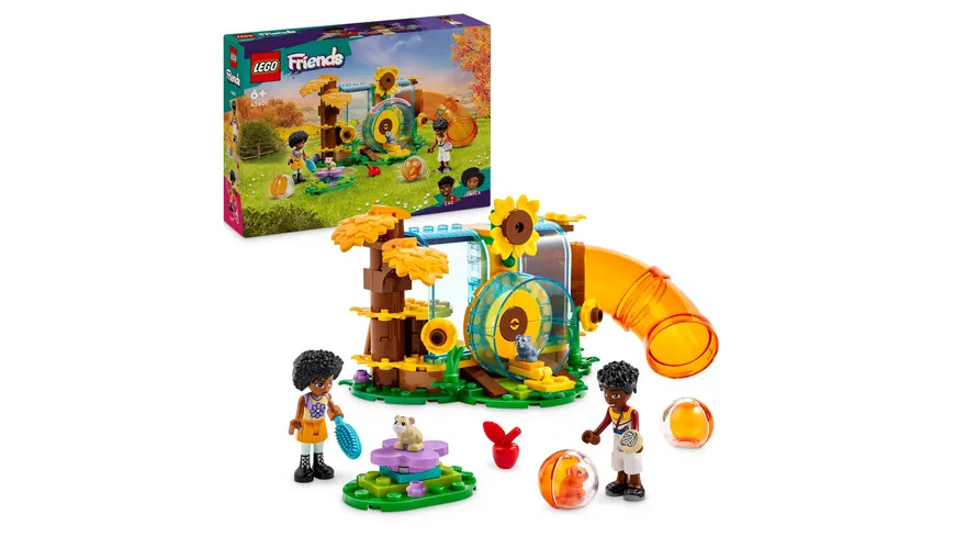 LEGO Friends 42601 Hamster-Spielplatz Set mit Spielzeug-Tieren für Kinder