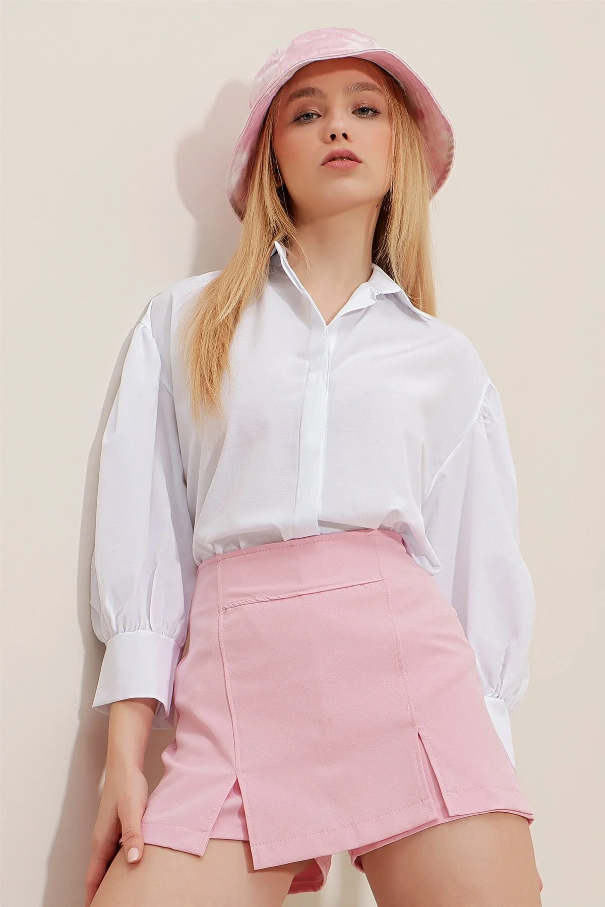 Trend Alaçatı Stili  Hemd - Weiß - Regular Fit