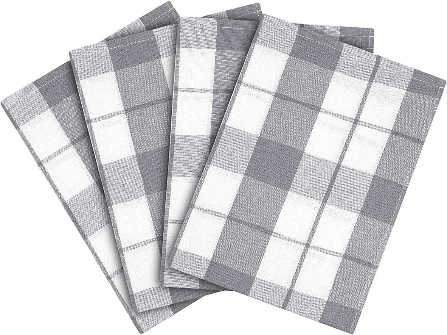Hometex Premium Textiles Geschirrtuch 4er Set Geschirrtücher Grubentücher, Aus 100% Baumwolle, Extra saugfähig und schnell trocknend, 50 x 70 cm