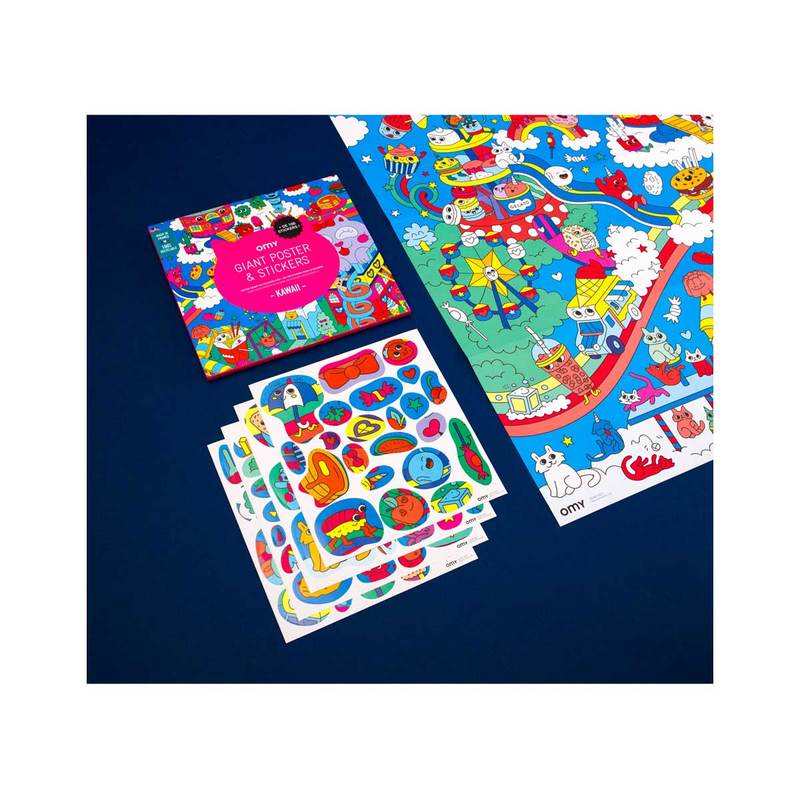 Poster et stickers, Kawaii - OMY