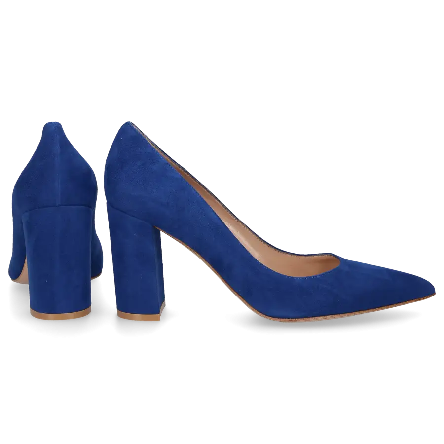 Gianvito Rossi - Pumps PIPER PUMP 85 Veloursleder - blau