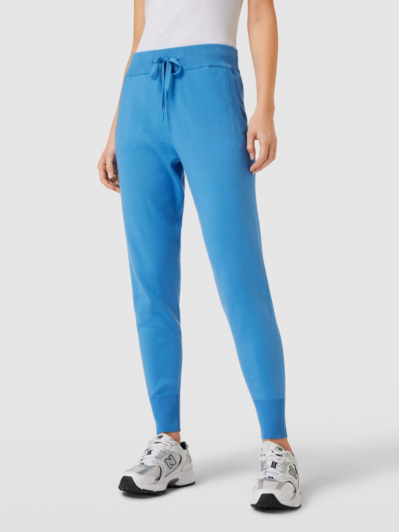 Sweatpants mit seitlichen Eingrifftaschen in blau