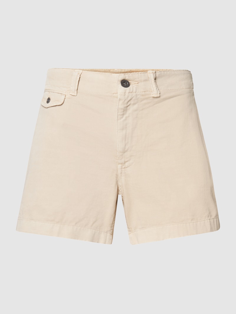 Bermudas aus reiner Baumwolle in sand