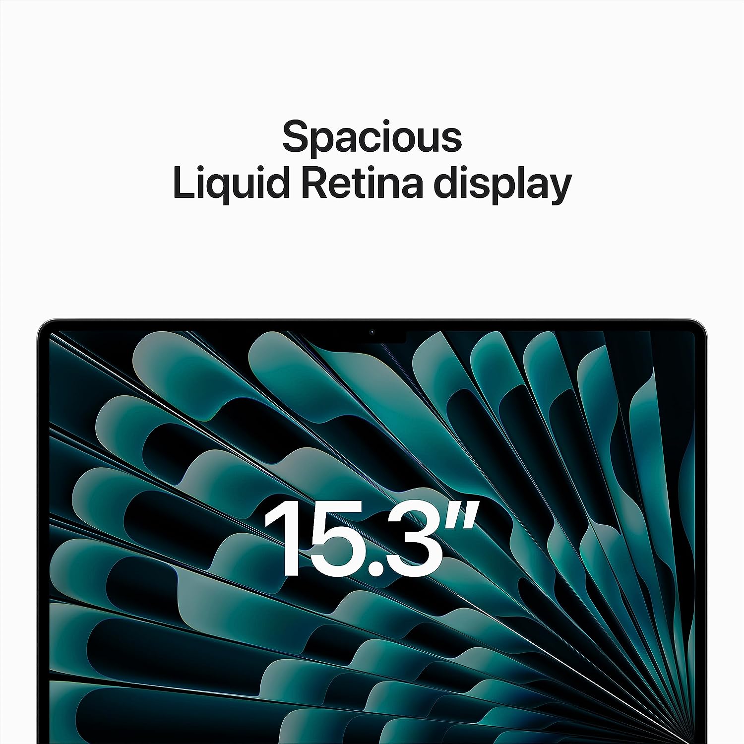Apple 2023 MacBook Air Laptop with M2 chip: 15.3-inch Liquid Retina Display, 8GB Unified Memory, 512GB SSD Storage, 1080p FaceTime HD Camera, Touch ID. Works with iPhone/iPad