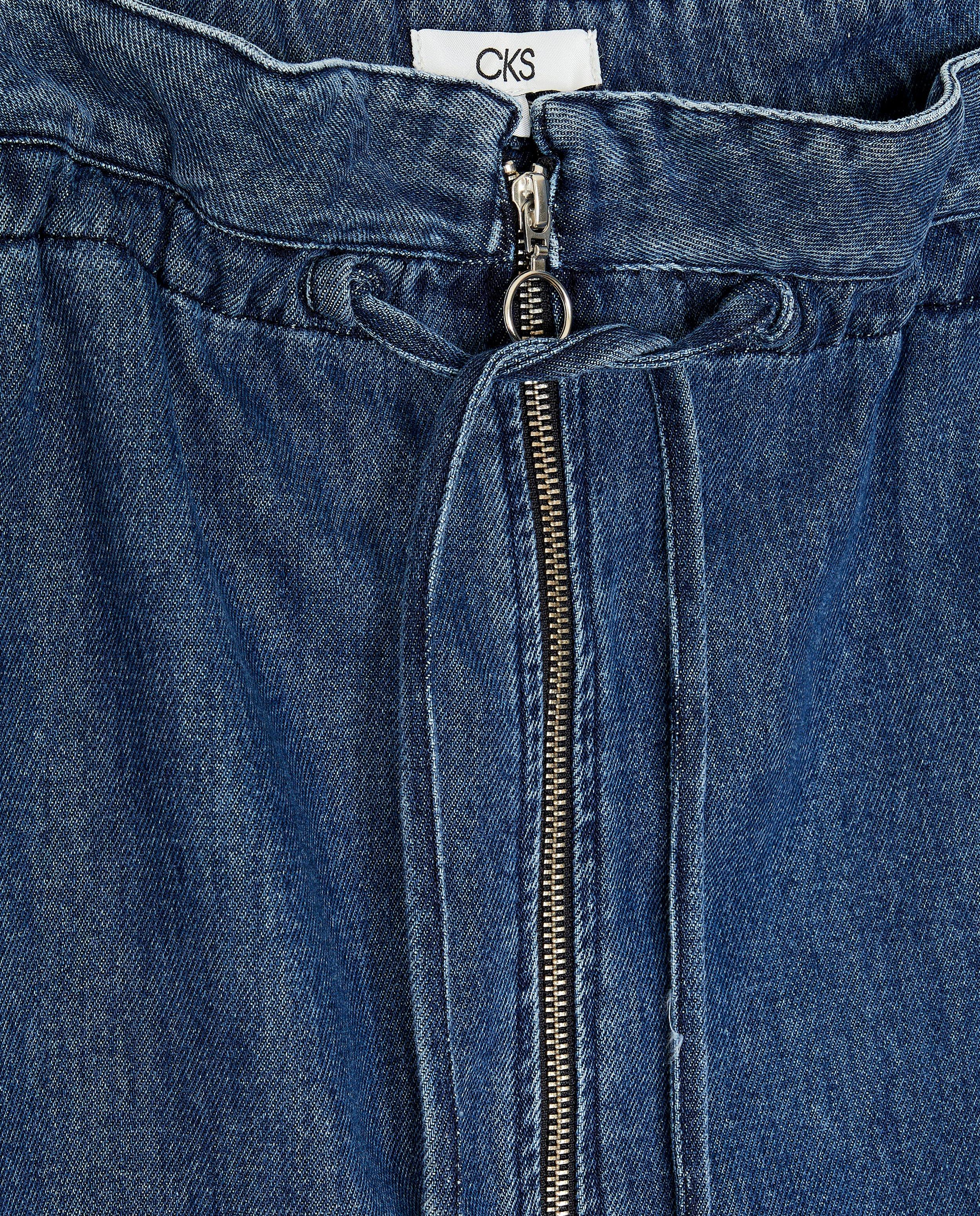 Fustă din denim CKS pentru femei, albastră