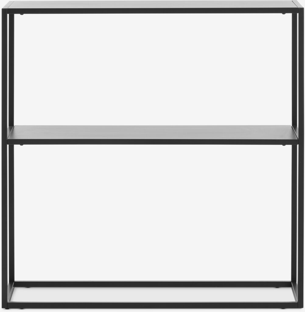 VIRUM Consola VIRUM 26x80 com prateleira, preta