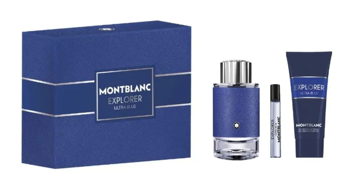 Montblanc Explorer Ultra Blue poklon set za muškarce